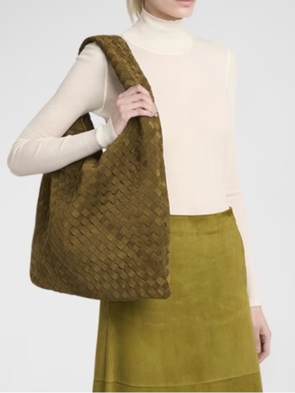 Bottega Veneta Large Hop Hobo Suede Bag - Picture 8 of 9